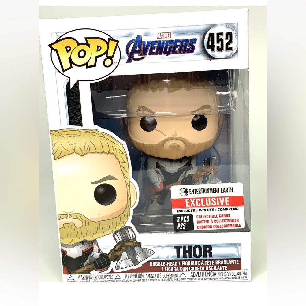 FUNKO Pop Thor #452 Entertainment Earth Exclusive Marvel Action Figure Toy